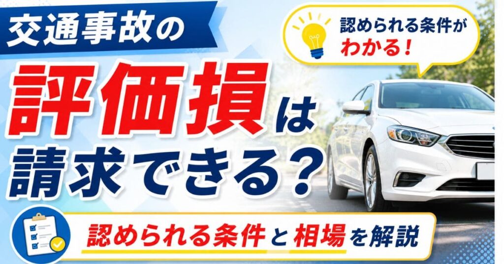 交通事故の評価損は請求できる？の写真サムネイル画像